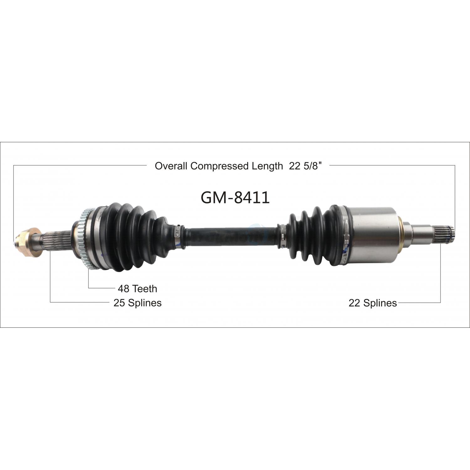 TrakMotive GM8411 - CV Axle Shaft TrakMotive GM8411 CV Axle Shaft product image 1 of 3
