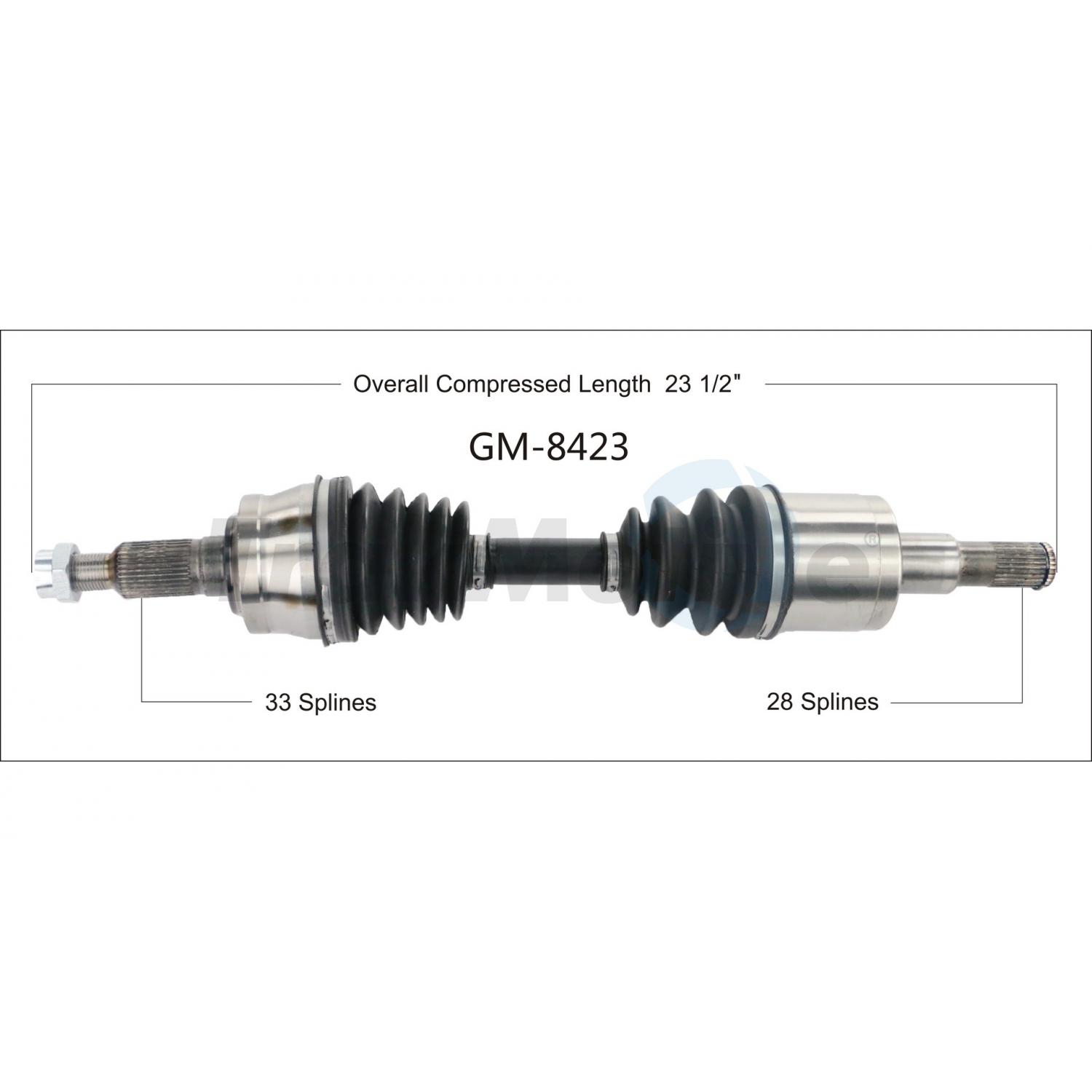TrakMotive GM8423 CV Axle Shaft product image 1 of 3
