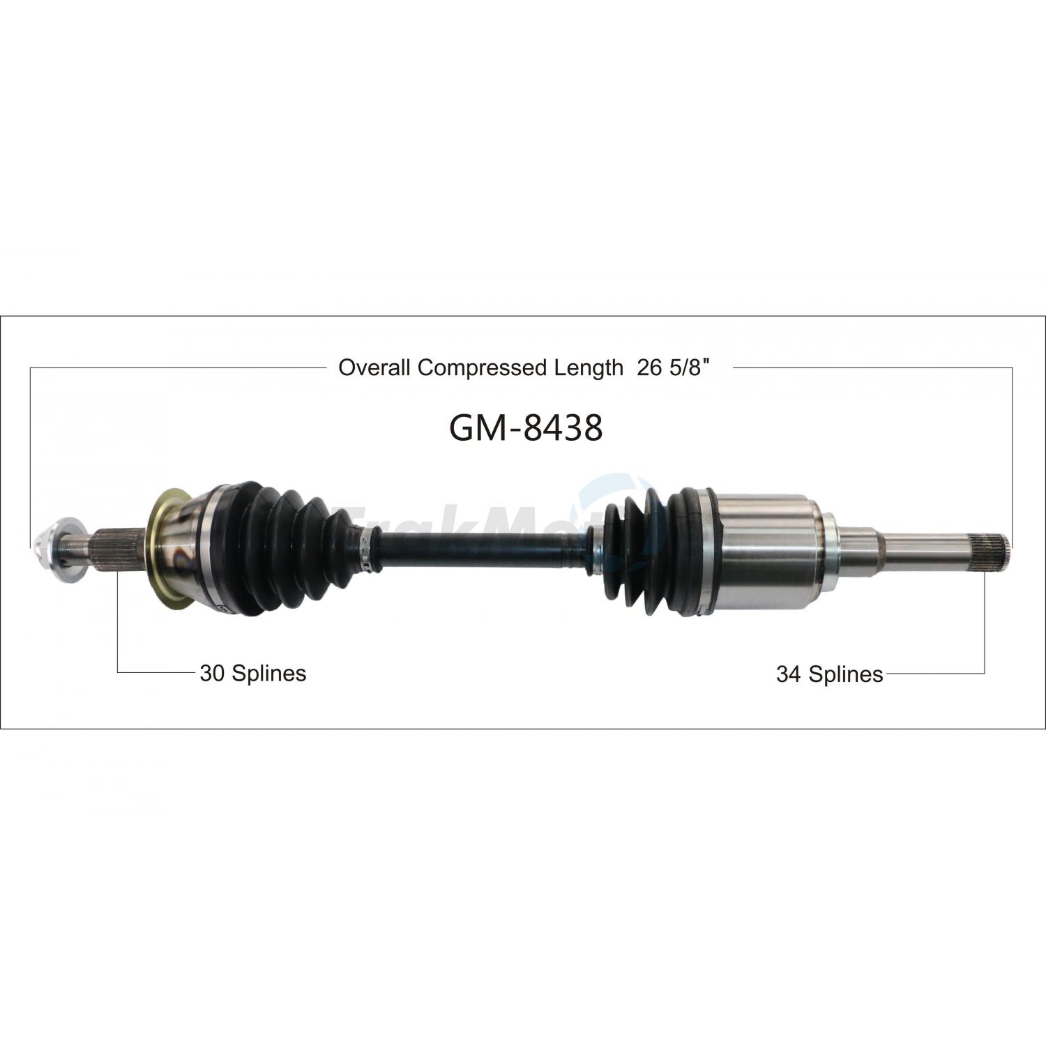 TrakMotive GM8438 - CV Axle Shaft TrakMotive GM8438 CV Axle Shaft product image 1 of 3