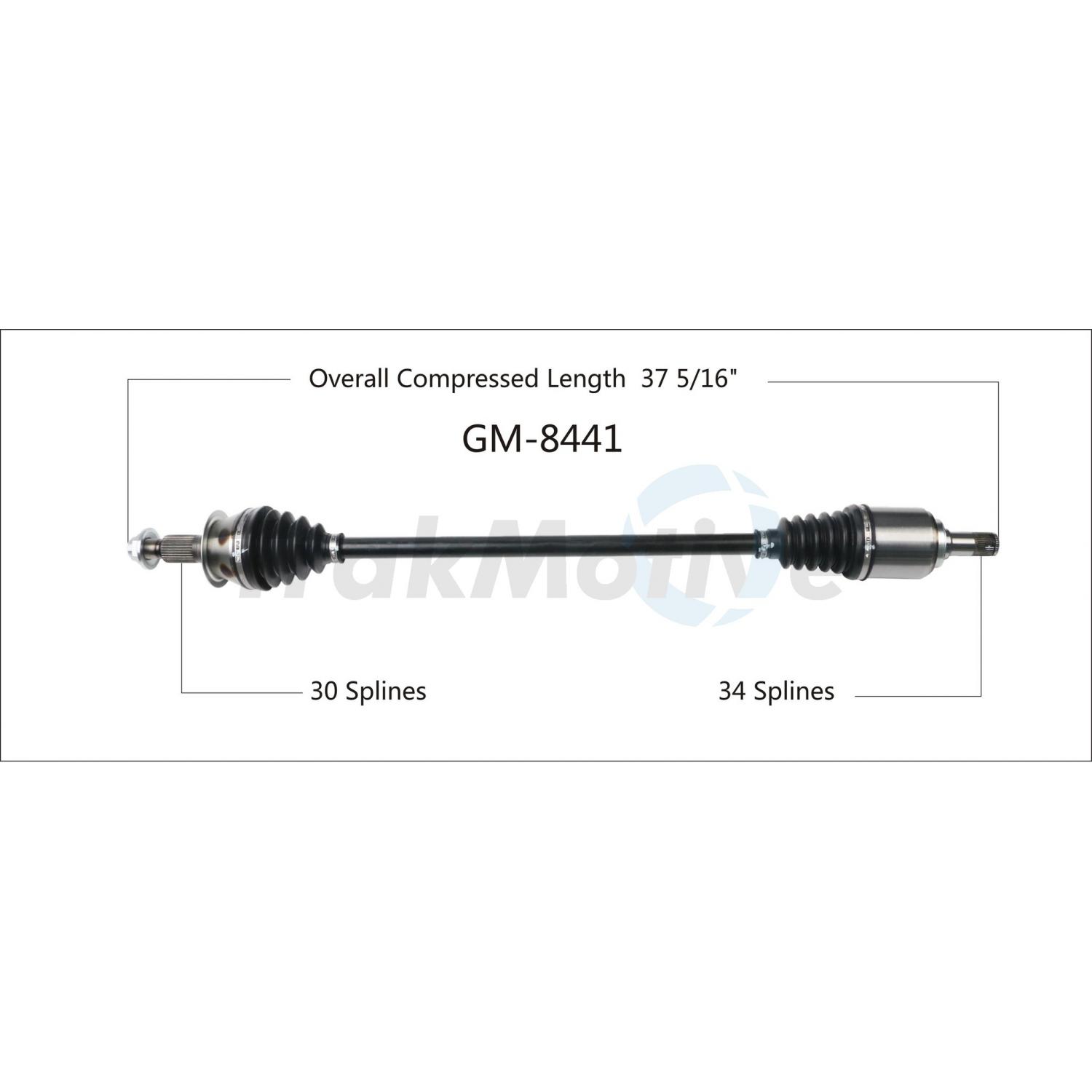 TrakMotive GM8441 - CV Axle Shaft TrakMotive GM8441 CV Axle Shaft product image 1 of 3