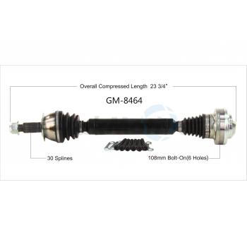 2017 Cadillac ATS CV Axle Shaft Rear Left TrakMotive GM8464 image 1 of 3