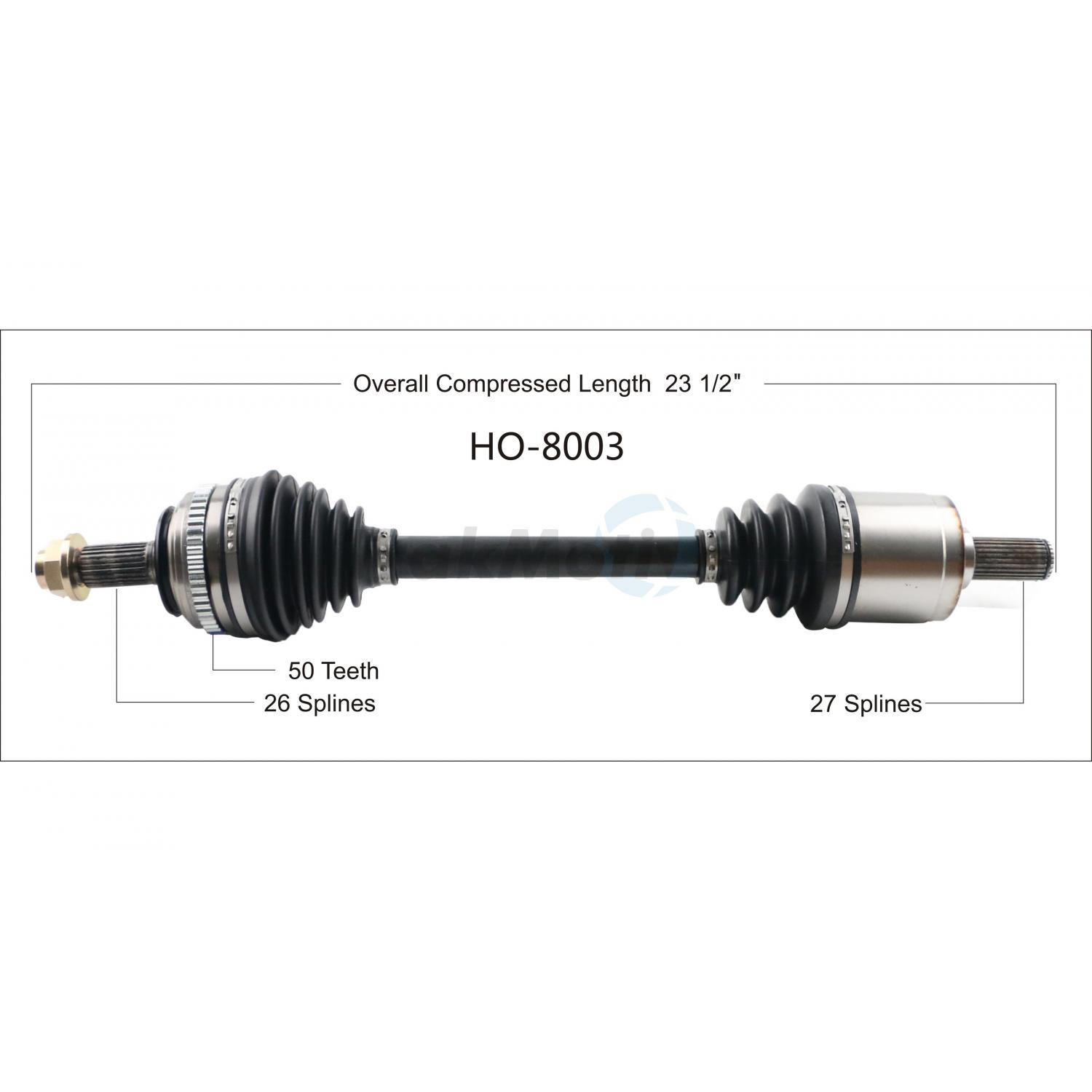 TrakMotive HO8003 - CV Axle Shaft TrakMotive HO8003 CV Axle Shaft product image 1 of 3