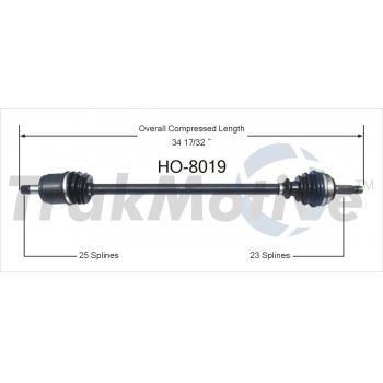 1987 Honda Wagovan CV Axle Shaft Front Left TrakMotive HO8019 image 1 of 3
