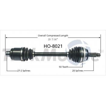 1998 Acura TL CV Axle Shaft Front Right TrakMotive HO8021 image 1 of 3