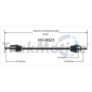 2002 Honda Accord CV Axle Shaft Front Left TrakMotive HO8023 image 1 of 3