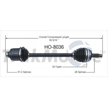 2001 Acura RL CV Axle Shaft