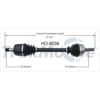 1985 Honda Accord CV Axle Shaft Front Right TrakMotive HO8038 image 1 of 3