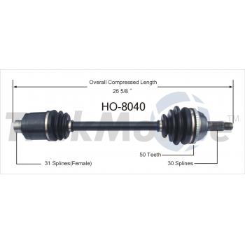 1993 Acura Legend CV Axle Shaft