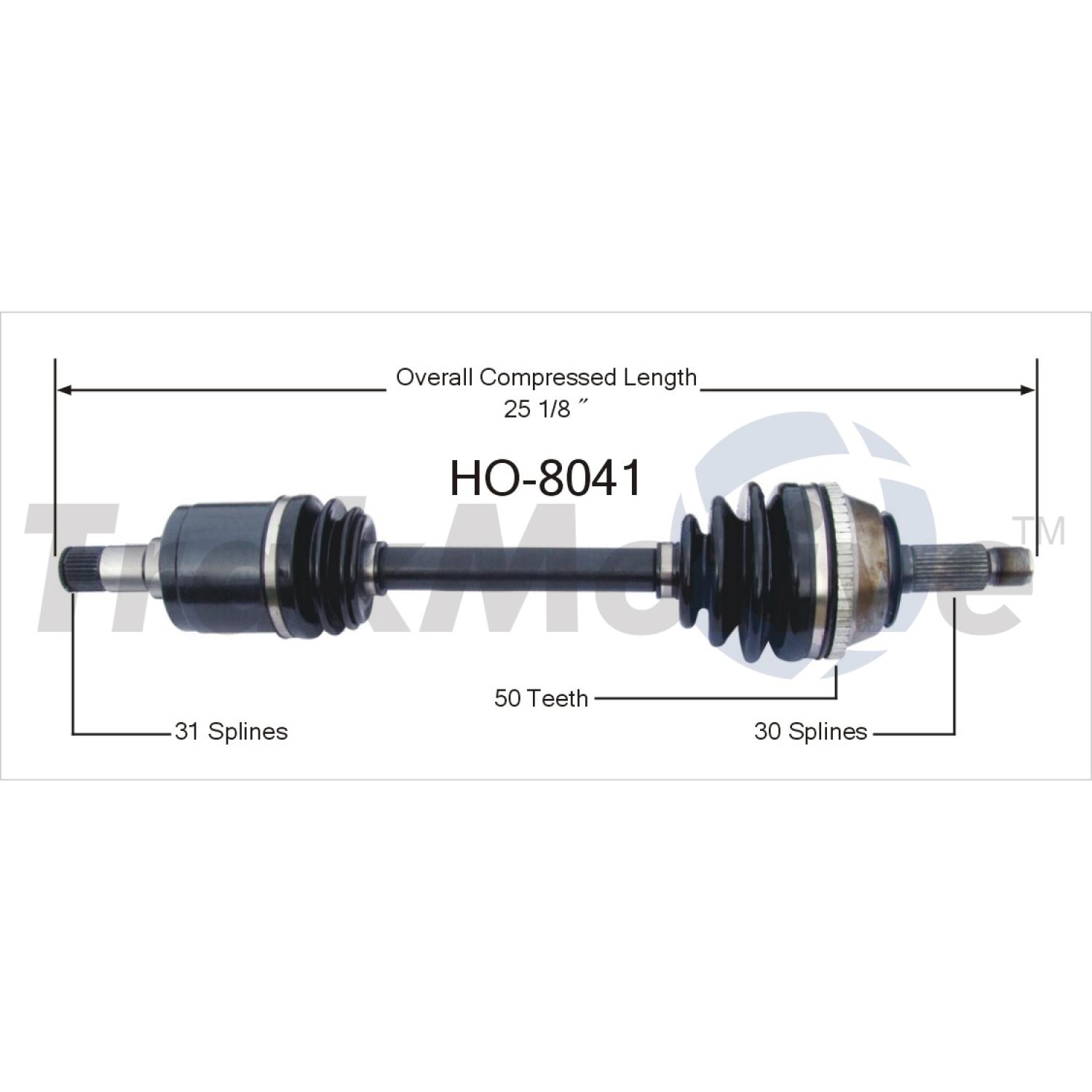 TrakMotive HO8041 - CV Axle Shaft TrakMotive HO8041 CV Axle Shaft product image 1 of 3