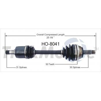 1993 Acura Legend CV Axle Shaft Front Right TrakMotive HO8041 image 1 of 3