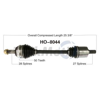 1997 Acura CL CV Axle Shaft Front Right TrakMotive HO8044 image 1 of 3