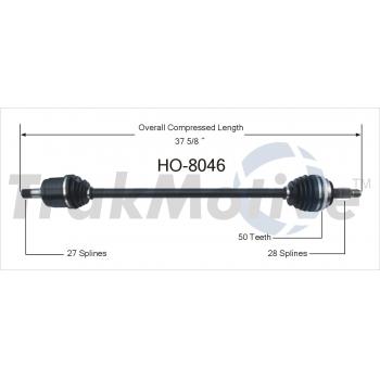 1991 Honda Accord CV Axle Shaft Front Left TrakMotive HO8046 image 1 of 3