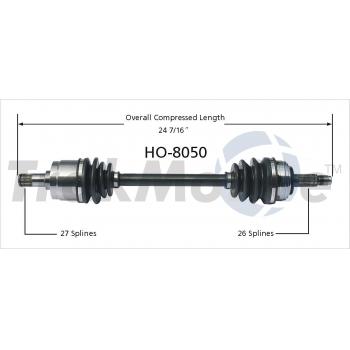 1987 Honda Accord CV Axle Shaft Front Right TrakMotive HO8050 image 1 of 3