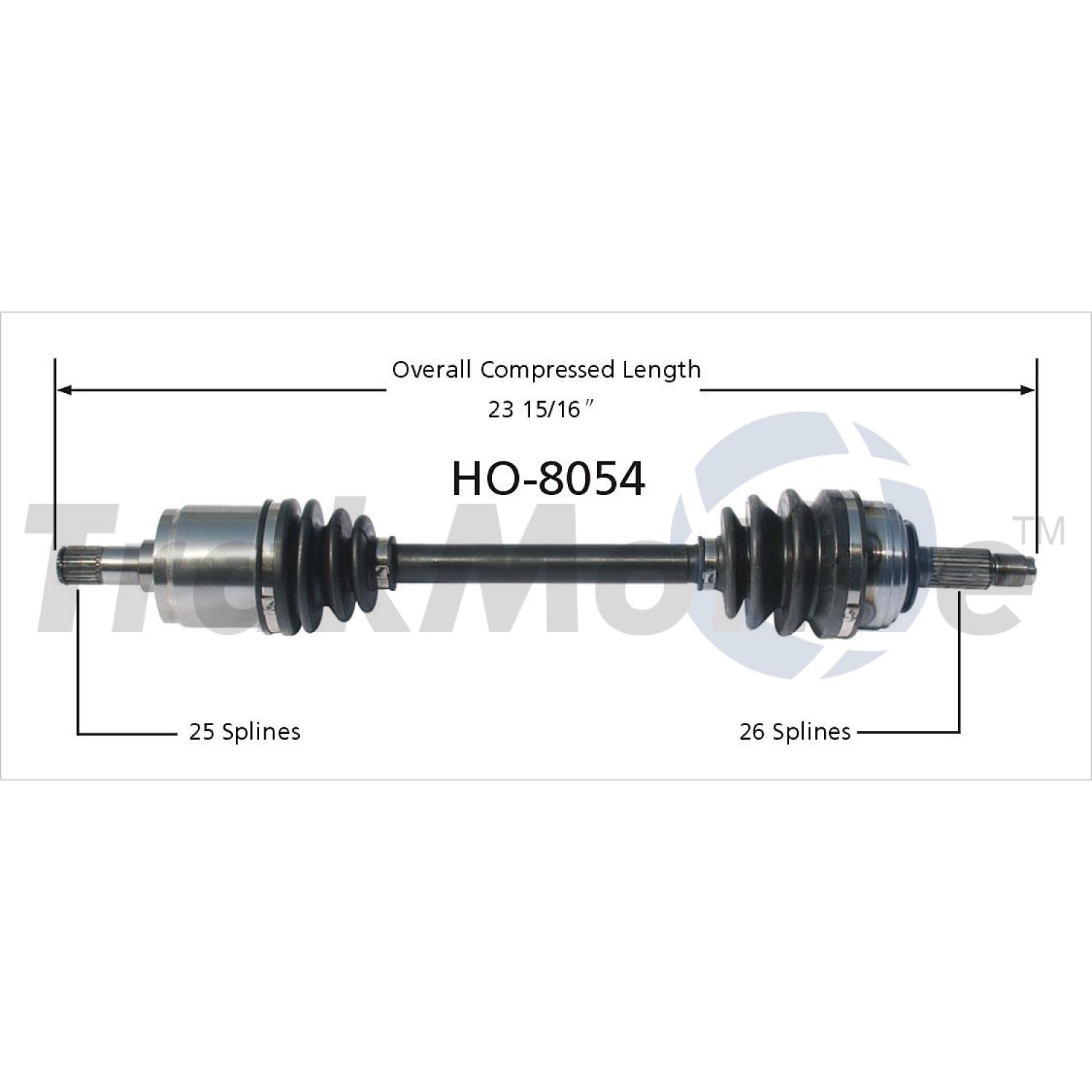 TrakMotive HO8054 CV Axle Shaft product image 1 of 3