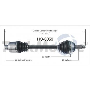 1993 Acura Vigor CV Axle Shaft