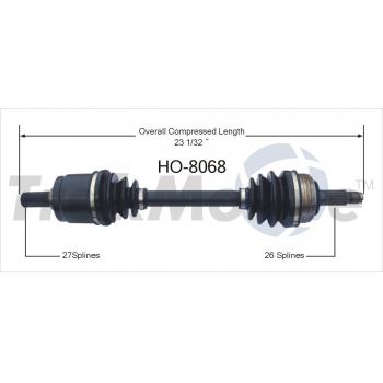 1987 Acura Integra CV Axle Shaft Front Left TrakMotive HO8068 image 1 of 3