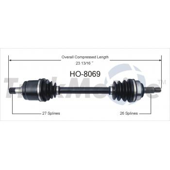 1985 Honda Accord CV Axle Shaft Front Right TrakMotive HO8069 image 1 of 3