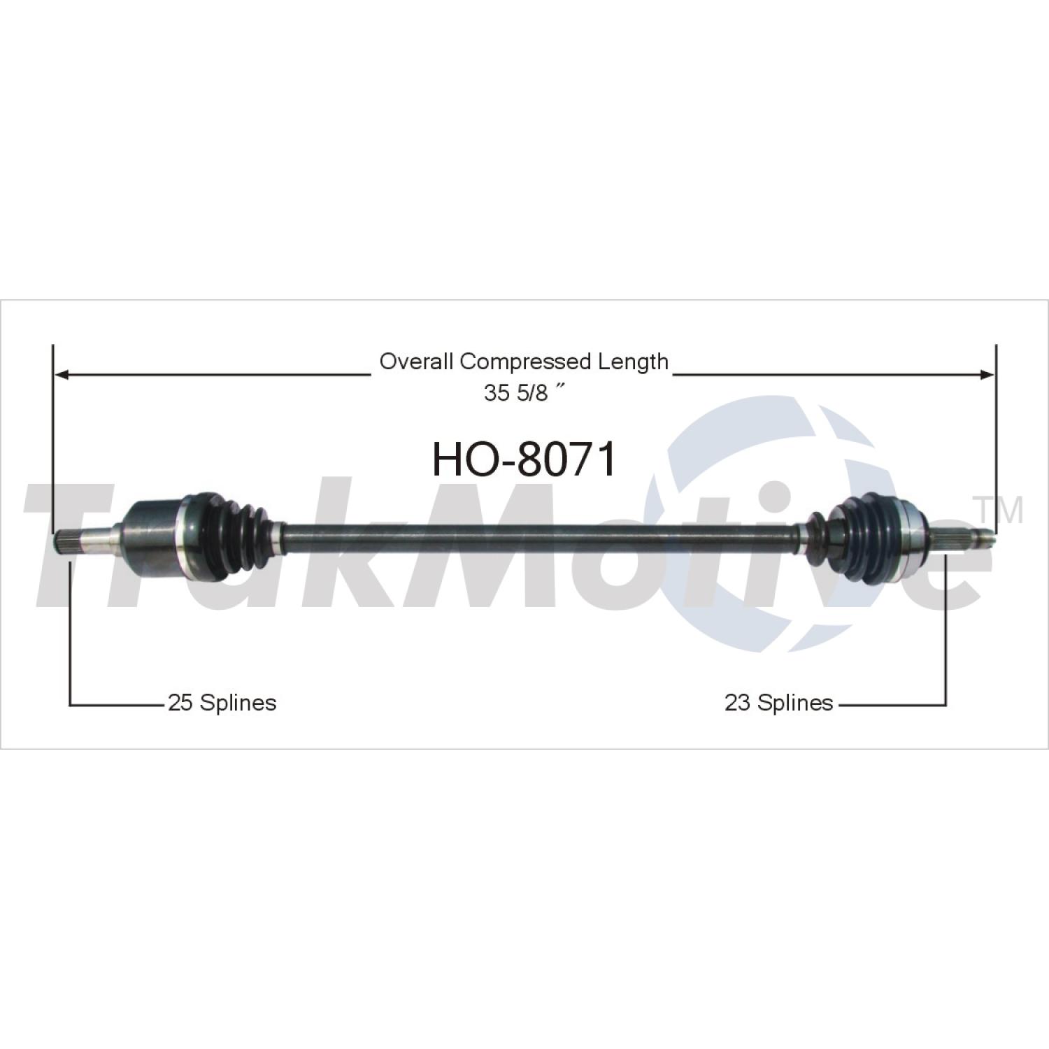 TrakMotive HO8071 - CV Axle Shaft TrakMotive HO8071 CV Axle Shaft product image 1 of 3
