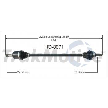 1991 Honda CRX CV Axle Shaft Front Left TrakMotive HO8071 image 1 of 3