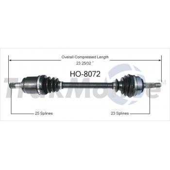 1991 Honda CRX CV Axle Shaft Front Right TrakMotive HO8072 image 1 of 3