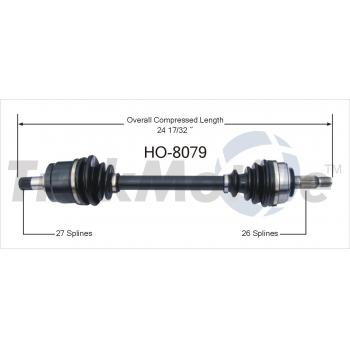 1987 Honda Prelude CV Axle Shaft Front Right TrakMotive HO8079 image 1 of 3