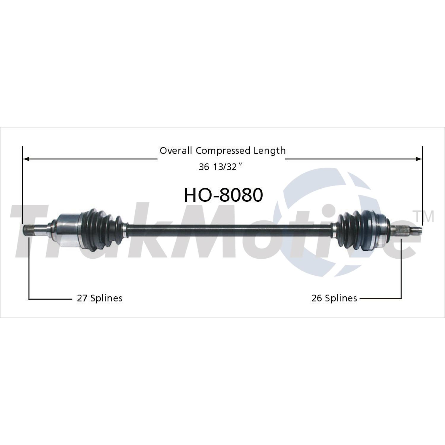 TrakMotive HO8080 - CV Axle Shaft TrakMotive HO8080 CV Axle Shaft product image 1 of 3