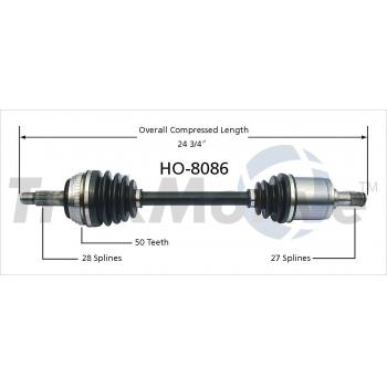 2001 Honda Prelude CV Axle Shaft