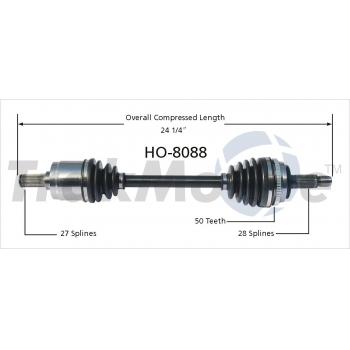 1997 Acura CL CV Axle Shaft Front Left TrakMotive HO8088 image 1 of 3