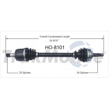 1987 Honda Prelude CV Axle Shaft Front Right TrakMotive HO8101 image 1 of 3