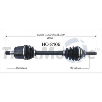1983 Honda Civic CV Axle Shaft Front Right TrakMotive HO8106 image 1 of 3
