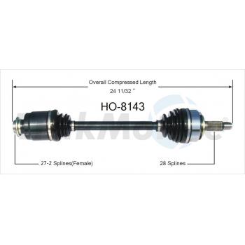 2006 Honda CR-V CV Axle Shaft Front Right TrakMotive HO8143 image 1 of 3