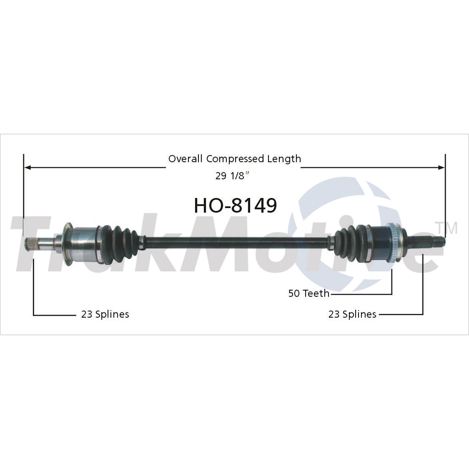 TrakMotive HO8149 CV Axle Shaft product image 1 of 3