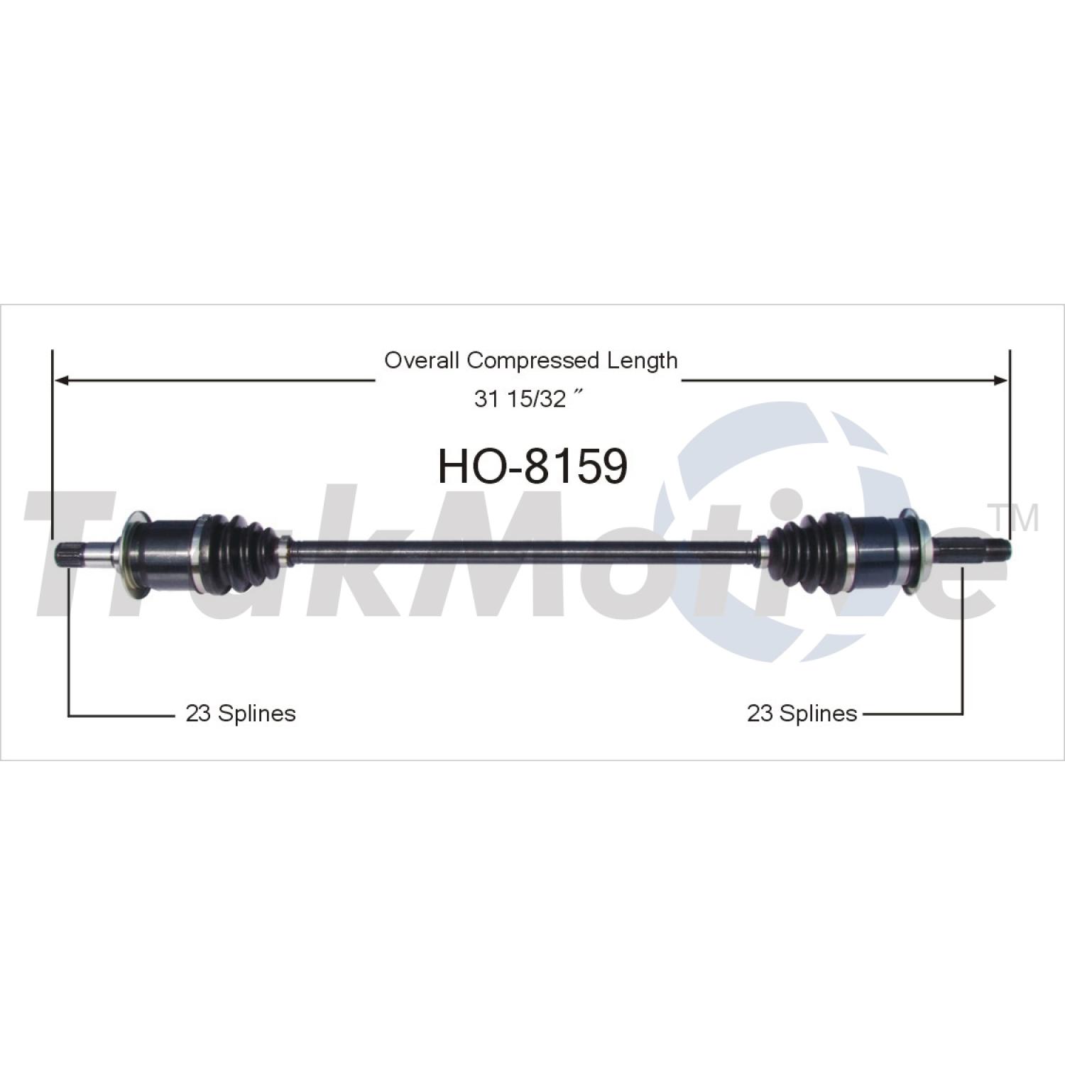 TrakMotive HO8159 - CV Axle Shaft TrakMotive HO8159 CV Axle Shaft product image 1 of 3