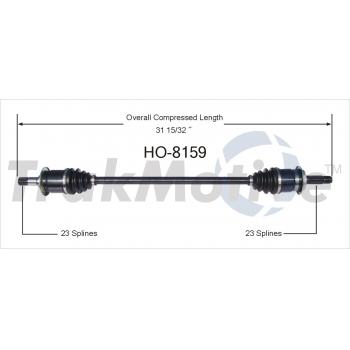 2006 Honda CR-V CV Axle Shaft Rear Right TrakMotive HO8159 image 1 of 3
