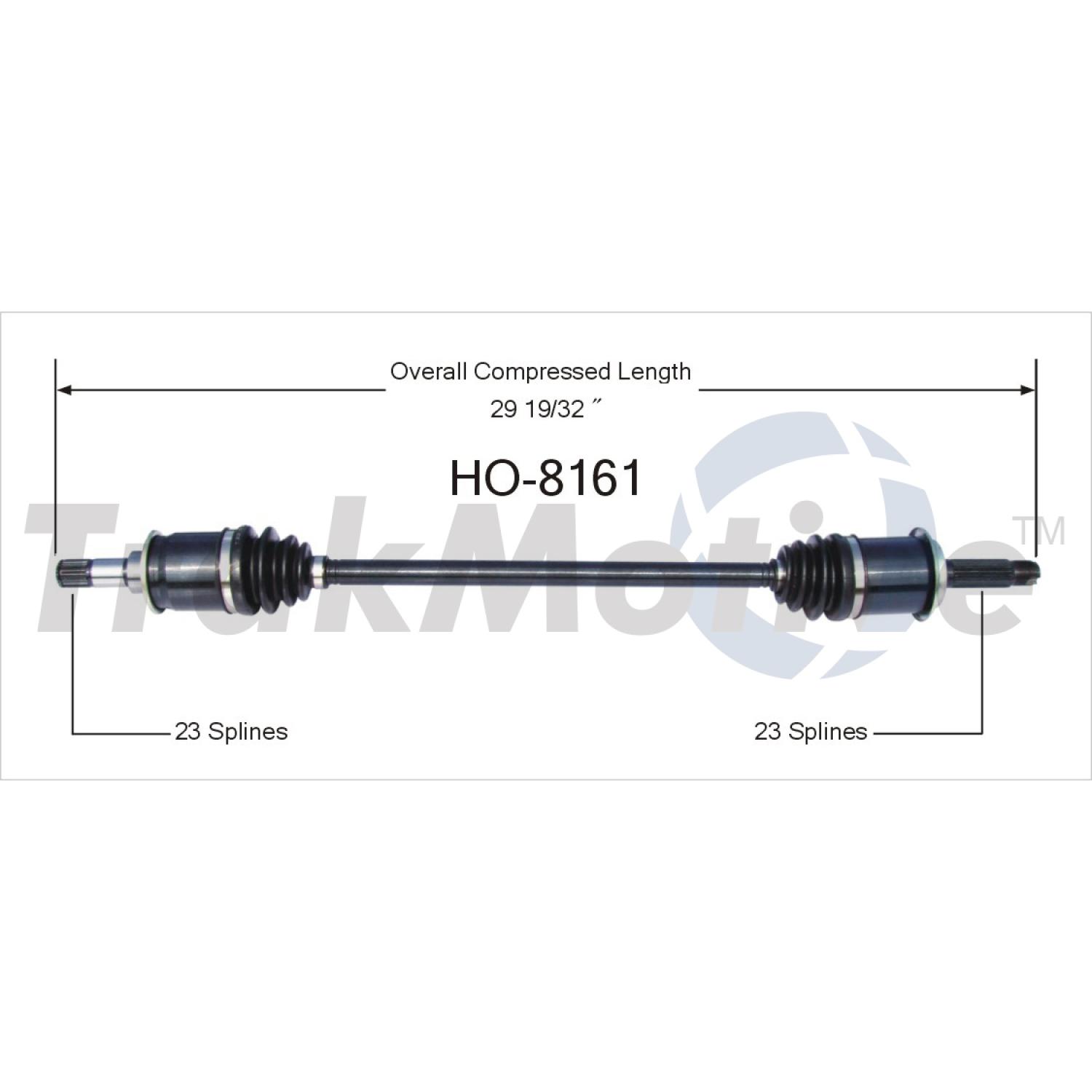 TrakMotive HO8161 - CV Axle Shaft TrakMotive HO8161 CV Axle Shaft product image 1 of 3