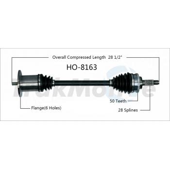 2007 Honda S2000 CV Axle Shaft Rear Right TrakMotive HO8163 image 1 of 3