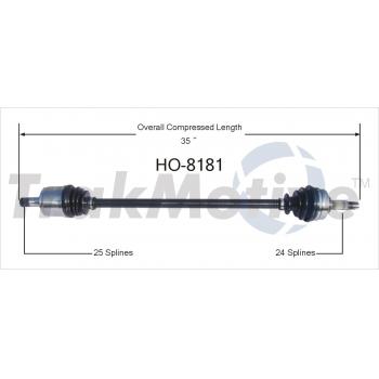 1983 Honda Accord CV Axle Shaft Front Left TrakMotive HO8181 image 1 of 3