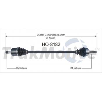 1981 Honda Accord CV Axle Shaft Front Left TrakMotive HO8182 image 1 of 3