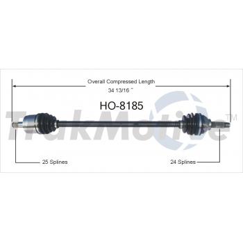 1982 Honda Prelude CV Axle Shaft Front Left TrakMotive HO8185 image 1 of 3