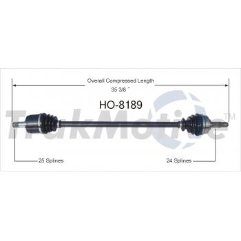 1985 Honda Accord CV Axle Shaft Front Left TrakMotive HO8189 image 1 of 3