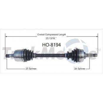 1983 Honda Accord CV Axle Shaft Front Right TrakMotive HO8194 image 1 of 3