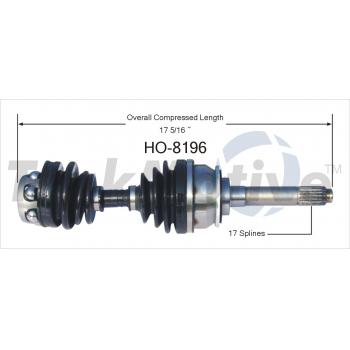 1995 Isuzu Pickup CV Axle Shaft Front Left TrakMotive HO8196 image 1 of 3
