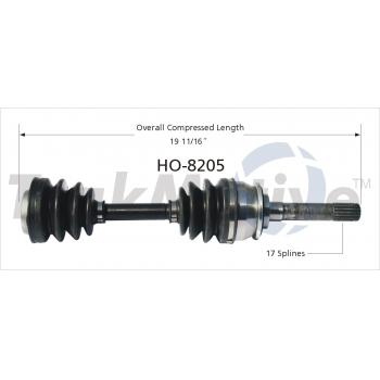 1999 Honda Passport CV Axle Shaft Front Left TrakMotive HO8205 image 1 of 3
