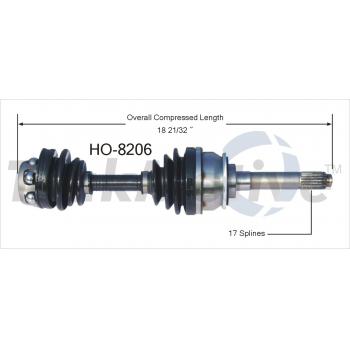 1996 Honda Passport CV Axle Shaft