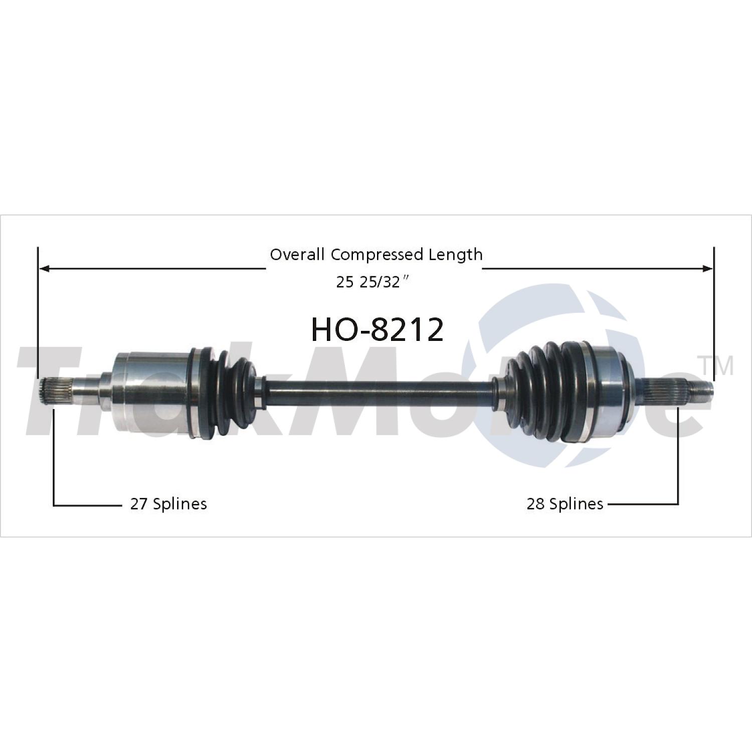 TrakMotive HO8212 - CV Axle Shaft TrakMotive HO8212 CV Axle Shaft product image 1 of 3