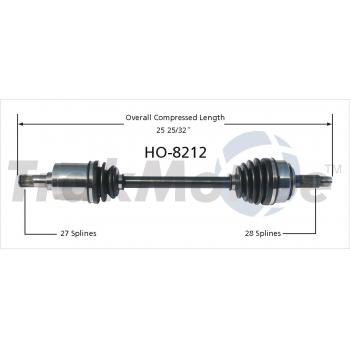 2006 Acura TSX CV Axle Shaft Front Left TrakMotive HO8212 image 1 of 3