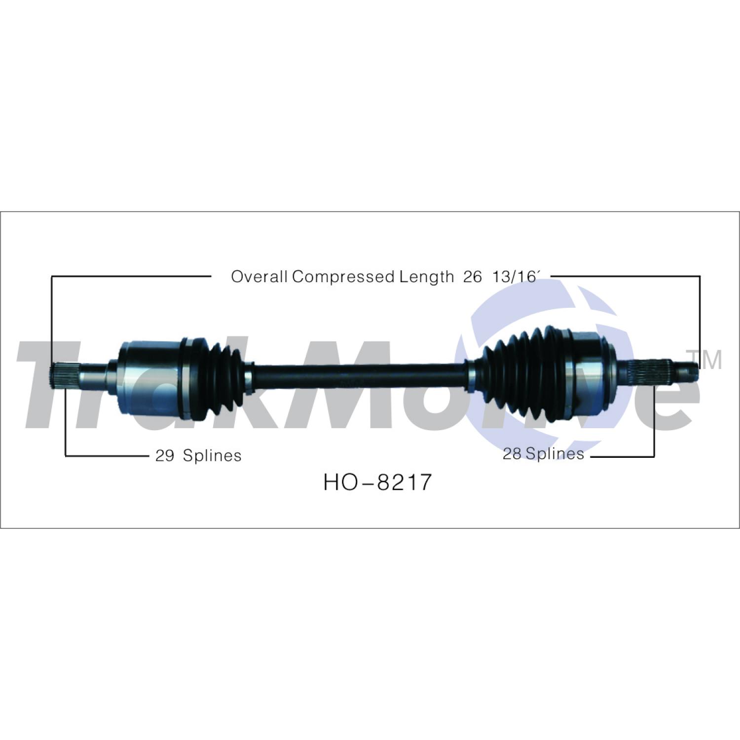 TrakMotive HO8217 - CV Axle Shaft TrakMotive HO8217 CV Axle Shaft product image 1 of 3