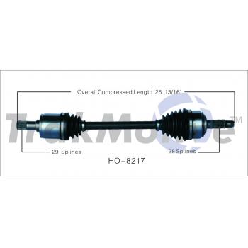 2007 Acura TL CV Axle Shaft Front Left TrakMotive HO8217 image 1 of 3