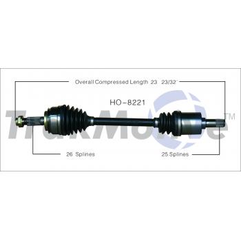 2009 Honda Civic CV Axle Shaft Front Left TrakMotive HO8221 image 1 of 3