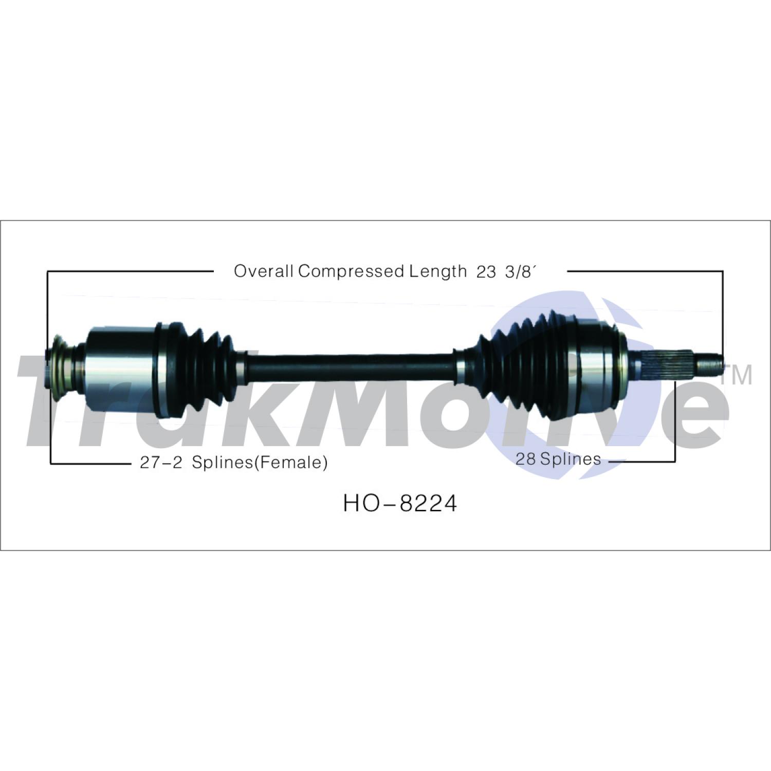 TrakMotive HO8224 CV Axle Shaft product image 1 of 3
